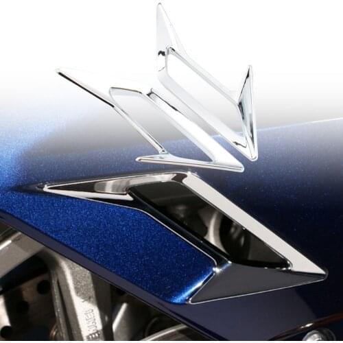 Motorcycle Front Fender Vent Trim Accent Air Intake Cover Cap Chrome ABS For Honda Goldwing GL 1800 2018 2019 2020 2021
