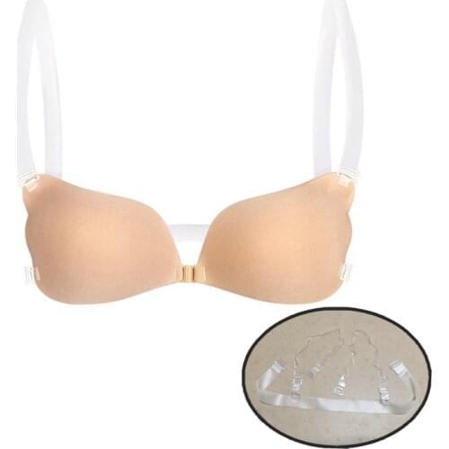Strapless Bra Magic Bras Big Cup Strapless Invisible Push Up gather bra Self Adhesive Silicone Sticky BH Backless Womenintimates