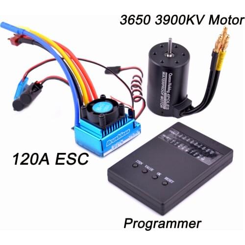 NEW 45A 60A 80A 120A Brushless ESC Electric Speed Controller 3650 3900kv/ 4300kv Brushless motor Dust-proof for 1:10 1/10 RC Car