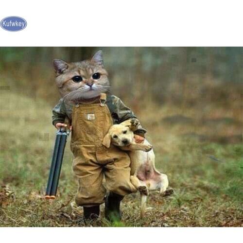 Handsome kitten multicoloured diamond embroidery sale 5d diamond painting full diamond mosaic 3d picture of rhinestones cross-st