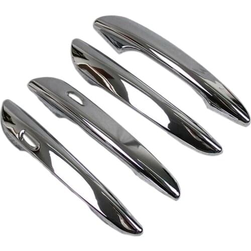 Door Handle Protector Decorarion Cover Trims for 19-20 Mazda 3 BM Bn Sedan Chrome ABS Car Styling Accessories 4Pcs/Set