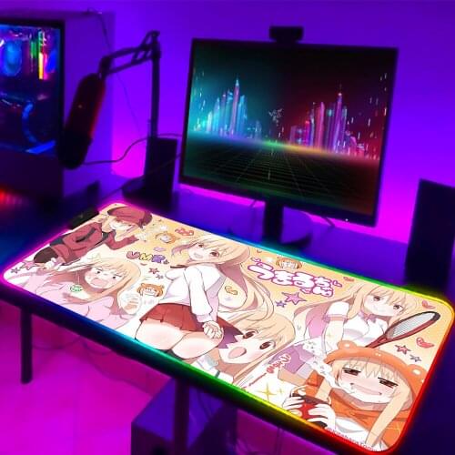 Rgb Mousepad Gaming Pc Gamer Large Mouse Pad 900x400 Backlit Mat Mouse Mats Xxl Umaru-chan Mause Pad Computer Desk Rgb Led Mat