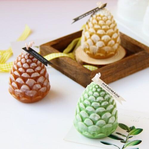 Aromatherapy Candle Silicone Mold 3D Pine Cone Candle Making Mold DIY Handmade Candle Home Decor Silicone Wax Mold