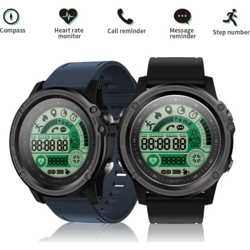 COXRY Sport Watch Men Compass Heart Rate Fitness Tracker Stopwatch Smart Watches Men Remote Control Call SMS Reminder Smartwatch