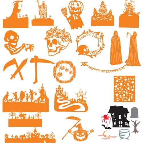 Horrific Halloween Ghost Metal Cutting Dies Stencils For DIY Scrapbooking Decoration Embossing Supplier Handcraft Die Cut 2019