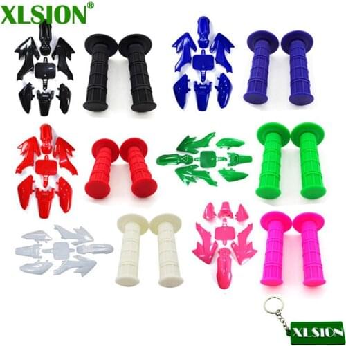 XLSION Throttle Handle Grips Fairing Plastic Fender Kits For Honda Dirt XR50 CRF50 Chinese Pit Bike 50cc 70cc 90cc 110cc 125cc