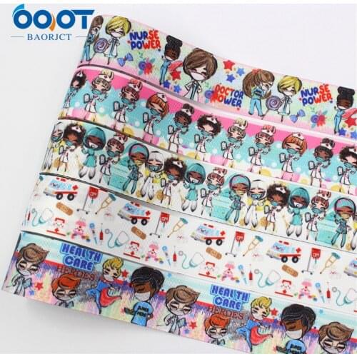 1-1/2''" 5yards Face mask printing Grosgrain Ribbons DIY Handmade Child Bow Wedding Decoration Gift Wrap Material L-20522-415