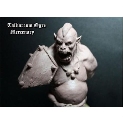 1/8 Talliareum Ogre Mercenary Bust high 12cm toy Resin Model Miniature Kit unassembly Unpainted