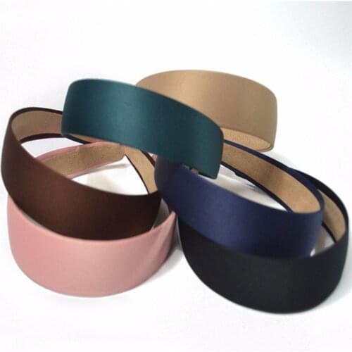 1PC Plastic Fashion Wide Headband Hair Band Headwear Solid Hair Accessories For Women 3CM Wide Simple Headwear Colorful Hot Sale