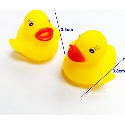 12 pcs Super Small Yellow Duck Squeaky Bath Tub Toy Baby Rubber Bathing Party Favor Pinata Loot Gift Novelty Birthday Prize Gift