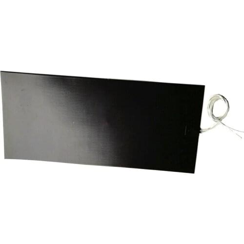 24V 300W 300*800*1.5mm Silicone Heater adhesive 1 side 100k thermistor 1000mm lead wire come out from middle of 300mm side