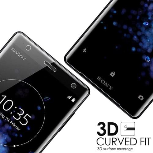 3D Full Cover HD Clear Tempered Glass For Sony XZ2 Screen Protector Protective Film For Xperia XZ2 Compact Front Glass 3D Film