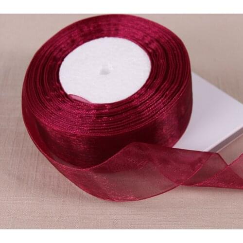45Meters/Roll 4CM Wide Chiffon Ribbon Transparent Snow Yarn Ribbon Chrismas Wedding Decoration DIY Gift Wrap Flower Cake Ribbons