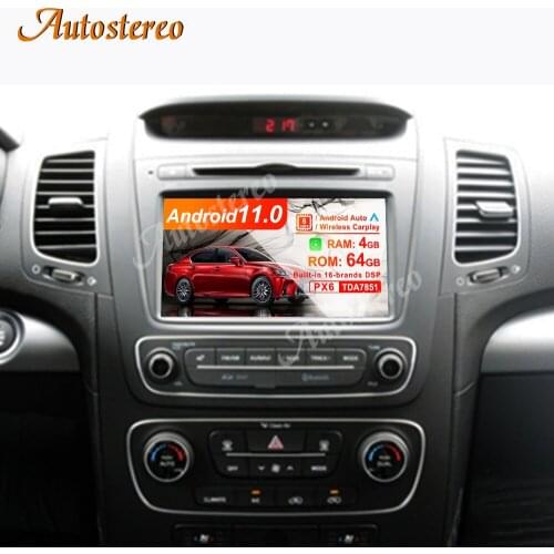 Android 10.0 4GB+64GB Auto Stereo Car Radio GPS Navigation for KIA SORENTO 2012+ Head Unit Radio Tape Recorder Multimedia Player