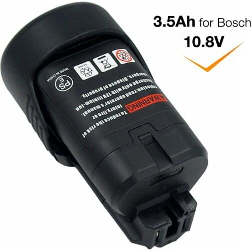 BAT412 10.8V 12V 3.5Ah Li-ion Cordless Power Tool Rechargeable Battery for Bosch BAT411 BAT413A GSR10.8V-LI PS20 PS60 GDR10.8-LI