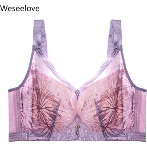 Weseelove 2020 New Push Up Bra Sexy Bra Soutien Gorge Femme Hot Sale Breathable Full Cup Slim Underwear Bra Plus Size X12-2