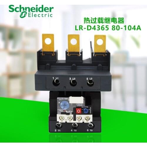 Export E type 3-pole electrothermal thermal overload relay,setting current: 80-104 A,tripping Level:10A Motor protection LRD4365