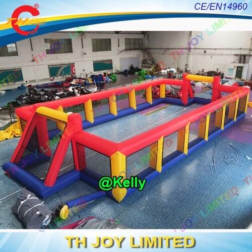 TH Hot Selling Inflatable Football Field for sale, Outdoor Inflatable Soccer field inflatable football Court Arena Sport Game