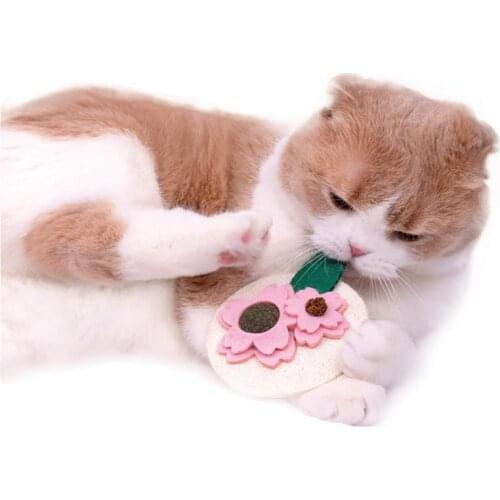 Teeth Grinding Cat Catnip Toys Funny Interactive Plush Cat Toy Kitten Chewing Vocal Toy Claws Thumb Bite Cat Mint For Pet Hot