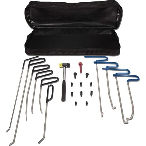 Chuang Qian Dent Repair Removal Tools Paintless Auto Body Repair Rods Kit for Car Hail Damage Ding Repair with Storage Bag 22pcs