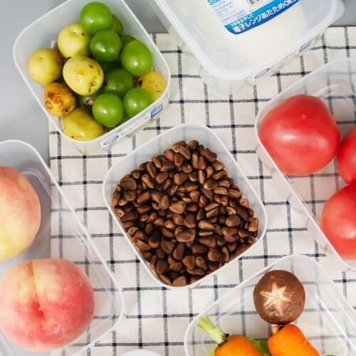 Storage Box Multi-use Space-saving Mouldproof Heat-resistant Plastic Durable Food Storage Box Kitchen Organizer