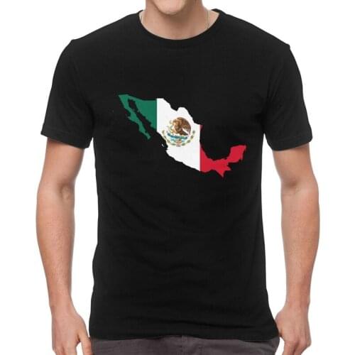 Mexico Flag Map T Shirts Men Short Sleeve 100% Cotton T-shirts Mexican Pride Tees Top Fashion Tshirts Gift Idea