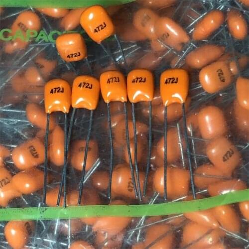 Original new 100% 4700PF100VDC metallized audio coupled poleless capacitor (Inductor)