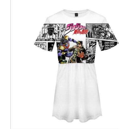 Jojo Bizzare Adventure dress cosplay costume Jonathan Joestar Party women Dresses pleated skirt
