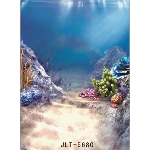 Undersea World Scenic Fabric Cloth Custom Photography Backdrop Prop Photo Studio Backgrounds for Wedding Children Baby
