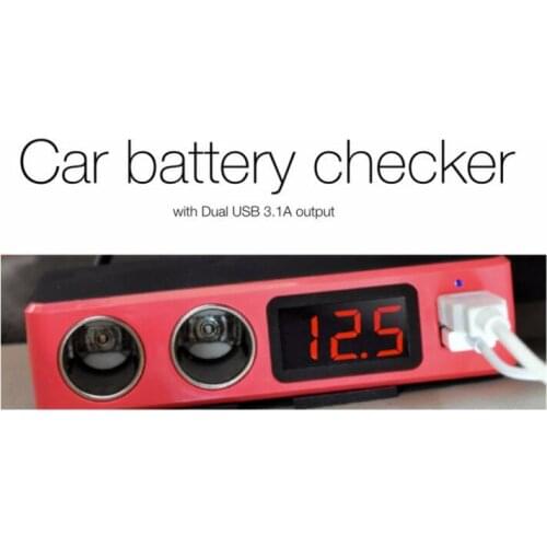Hidden professional Multi-Car adaptor C20 Accurate car battery voltage display to avoid car engine start fail