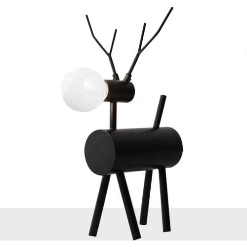 Modern Designer Desk Lighting Kids Room Iron Deer Table Lamp For Childrens Room Table Lamps For Bedroom deco deco maison