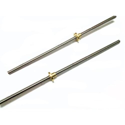 SWMAKER T8-2-D8 Trapezoidal screw lead screw/threaded rod threaded Stainless Steel for makerbot/prusa
