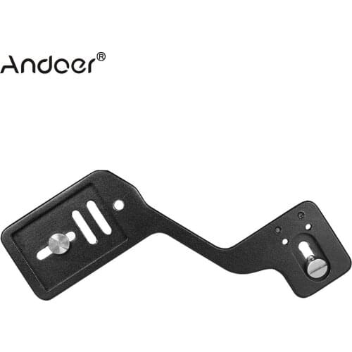Andoer Universal Aluminum Bracket Mount Holder for Camera Speedlite Flash Light with 1/4" Screw for Canon Nikon Sony DSLR Camera