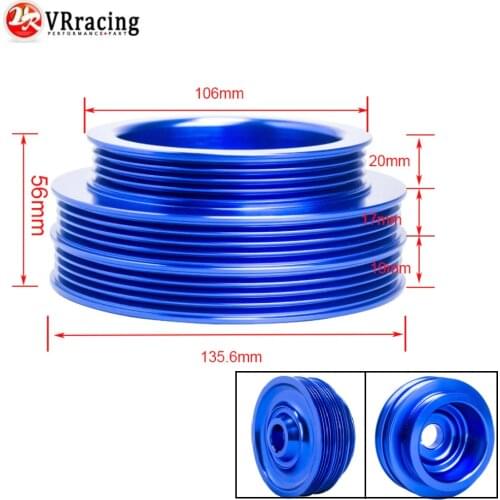 VR - Lightweight Crank Pulley For Honda B16 B18 Engine For Civic/Accord Blue VR6881B