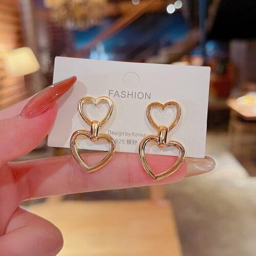 Summer Small Love Tide Female Silver Needle 2021 Ethnic Promotion Earring for Women Girls European Wedding