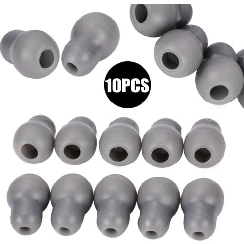 10pcs/Set Gray Silicone Stethoscope Earplug Comfortable Soft Eartips Earpieces for Littmann Stethoscope 13*20mm