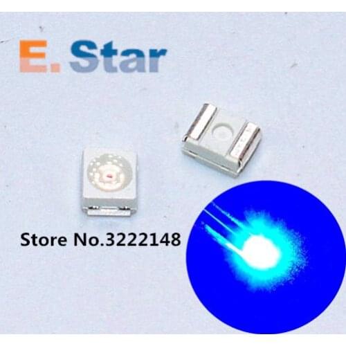 100pcs/lot 1210 3528 blue led SMD Ultra Bright Blue Light Diode 470-475NM 3.0-3.6V Chip led lamp high lighting