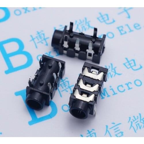 150pcs 3.5 headphone jack audio jack socket 3.5 caliber PJ313 5 foot section of 35-pin DIP