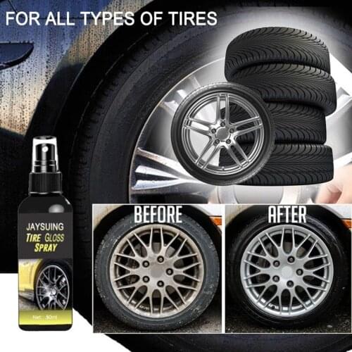 30/50ML Auto Wheel Cleaner Tire Cleaning Agent Tire Polish Cleaner Car Cleaning Car Beauty Waxing Sponge Car Accessories TSLM1