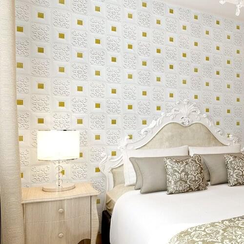 3d three-dimensional wall sticker self-adhesive wallpaper bedroom ceiling ceiling roof foam foam living room background