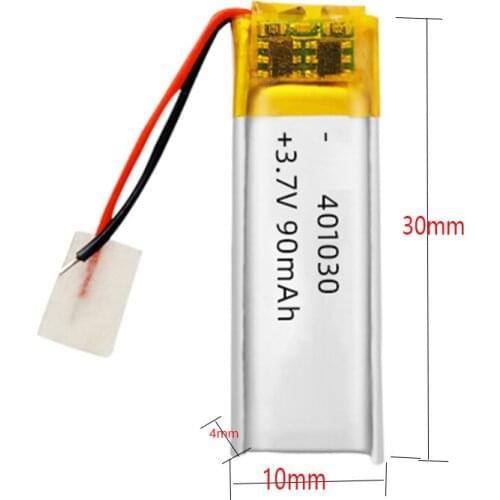 5-100pcs 3.7V 90mAh 401030 Lithium Polymer Battery For Cosmetic & Massage Instrument MINI Speaker MID PDA PSP Lipo Cell