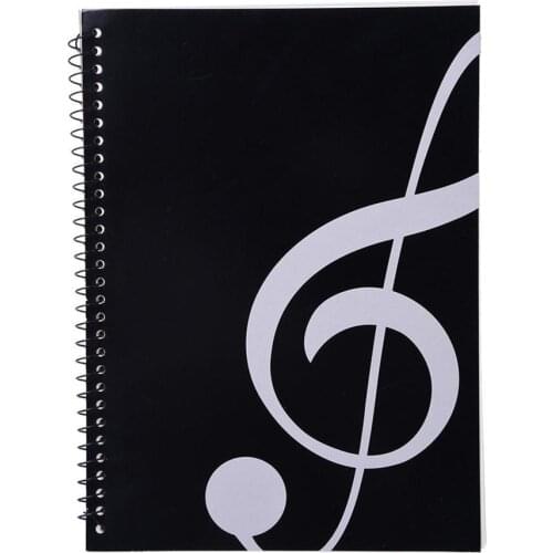 50 Pages Music Sheet Spiral Notebook Stave Staff Manuscript Paper Exercise Book Used for Music Composition Double-sided Writing