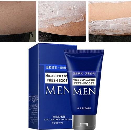60ML Capacity Natural Plant Depilatory Cream Body Leg Hair Remover Gel Men Hair Removal Epilator