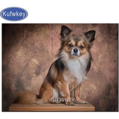 5d diy diamond painting Chihuahua full round square 3d rhinestones diamond embroidery mosaic cross stitch kits cute pet animal