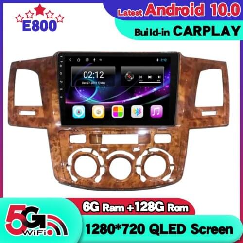 6GB Ram 128GB Rom Car Radio Stereo For Toyota Fortuner HILUX Revo Vigo GPS NAVIGATION Android 10 Multimedia Player Autoradio