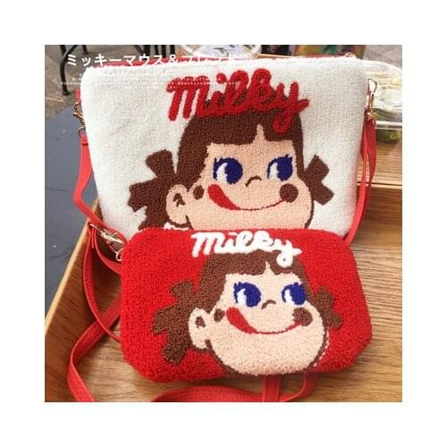 Free Shipping Fashion New Cute 2 Styles Princess Lady Cartoon Strange Embroidery Lady Handbag Cross-body Bag Girl Gift