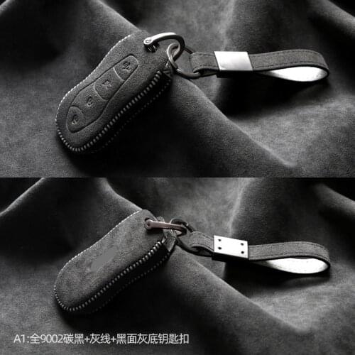 Key Bag For Geely Xing Yue Bo Yue icon Emgrand GL GS Yuanjing X6 X3 Bo Rui Key Case Cover Ring Alcantara Accessories