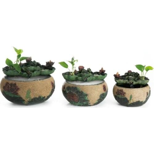 Handmade Chinese Style Fountain Water Decoration Living Room Office Desk Surface Panel Decoration FishTank Indoor Waterscape