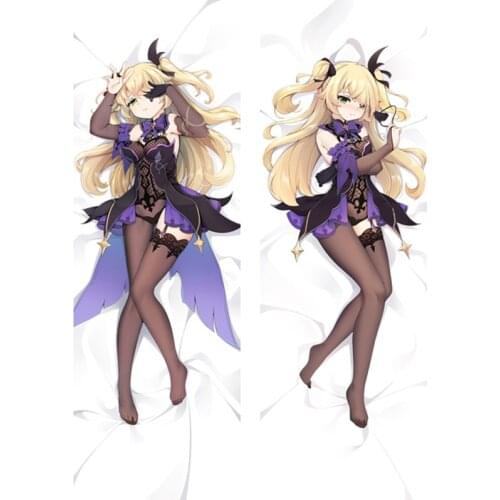 Game Genshin Impact Character Fischl Pillow Case Dakimakura Hugging Fullbody Double-sided Pillowcases Decorative Cushion Cover