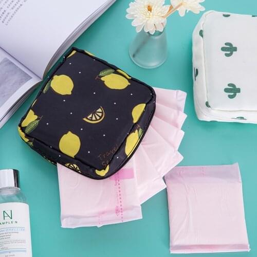 Sanitary Cotton Bag Napkin Storage Bag Pad Pouch Towel Storage Organizer Women Girls Tampon Holder Household Pouch Case